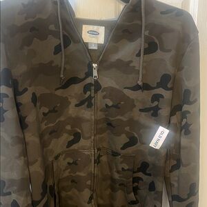 Old Navy Camouflage Zip-Up Hoodie